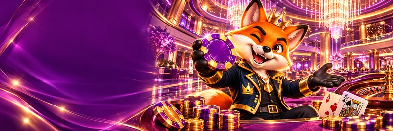 Okada Online Casino review banner featuring the PaldoKaDito fox mascot